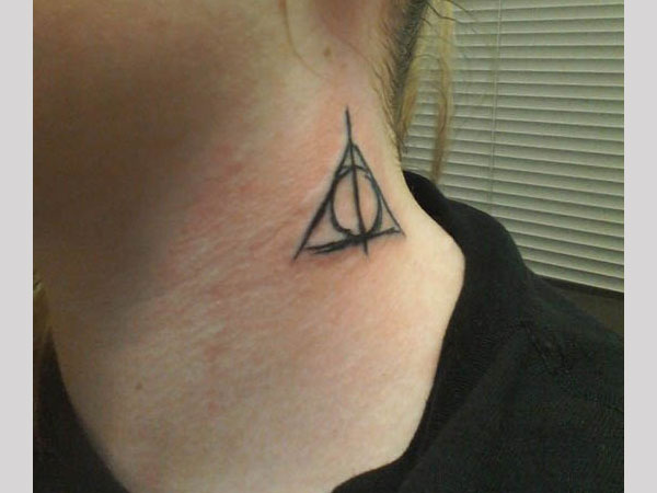 Elegant Harry Potter Geometry Tattoo