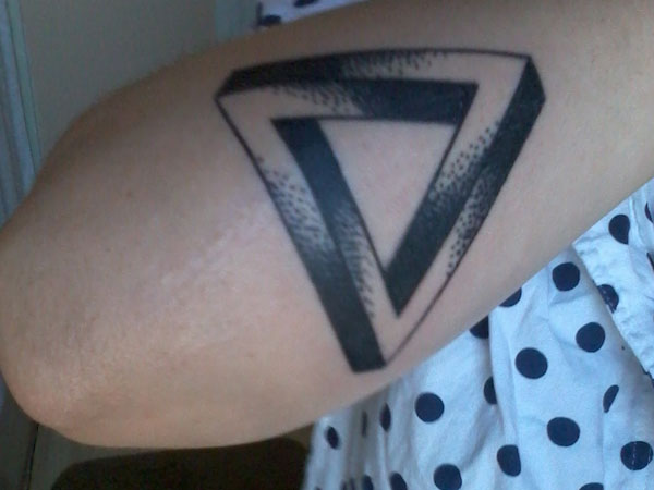 Artistic Triangle Tattoo