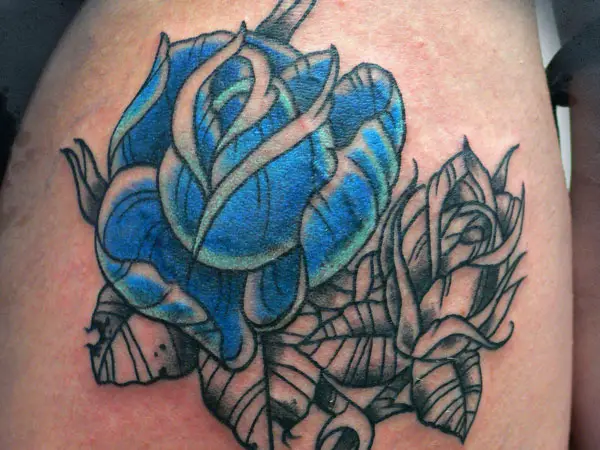 Blue Rose Tattoos Meanings Tattoo Designs  Placement