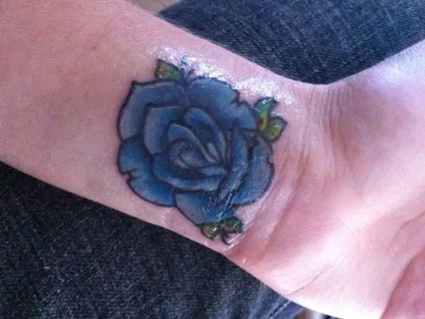 Buy Blue Rose Temporary Fake Tattoo Sticker set of 2 Online in India  Etsy