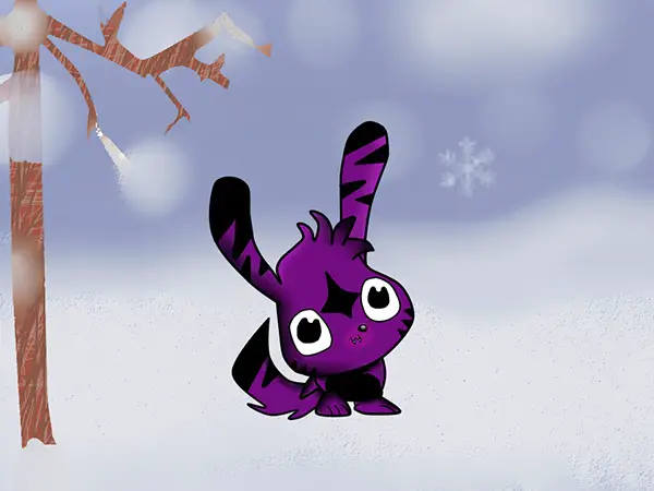Purple Moshi Monster