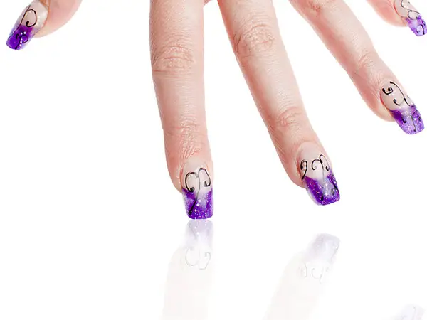 Bright Purple Nails
