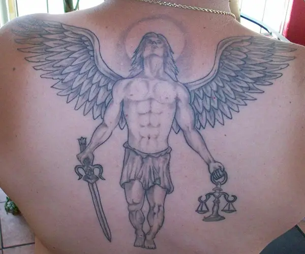 Full Back Angel Tattoo
