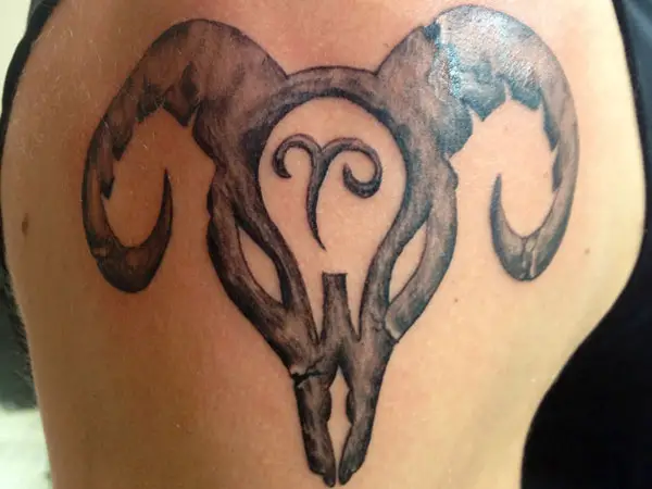Bold Aries Tattoo