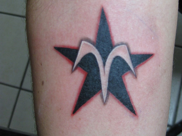 Aries Star Tattoo