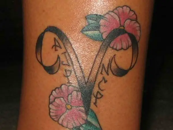 Lovely Aries Tattoo