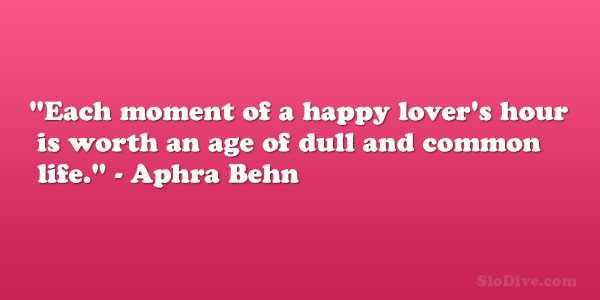 Aphra Behn Quote