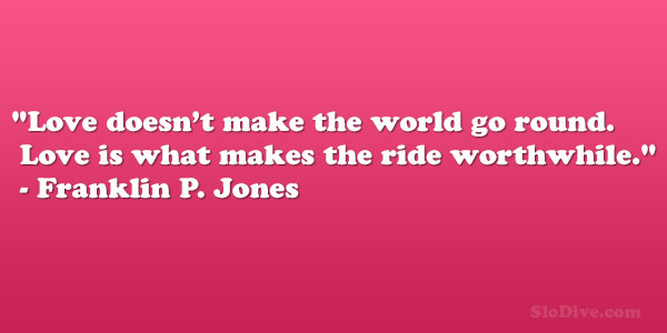 Franklin P. Jones Quote