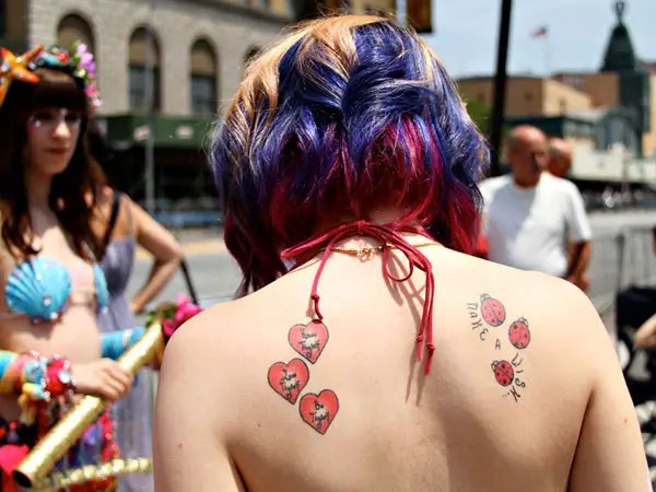 Ladybugs Back Tattoo