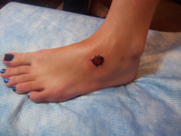 67 Beautiful Ladybug Tattoos On Foot  Tattoo Designs  TattoosBagcom