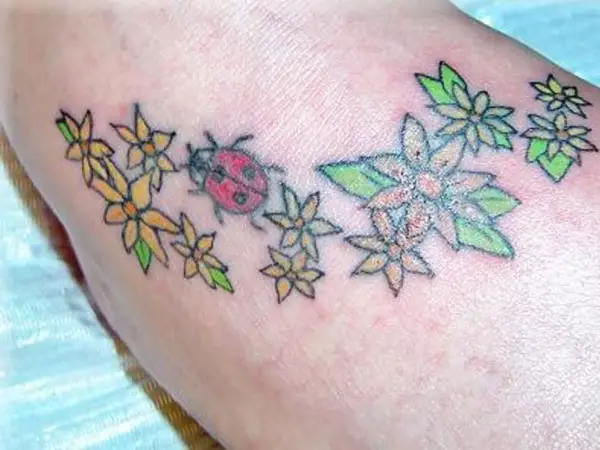 Feminine Foot Tattoo