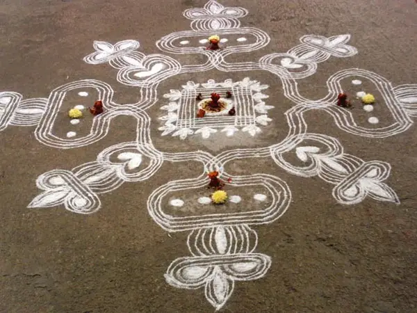 White Rangoli