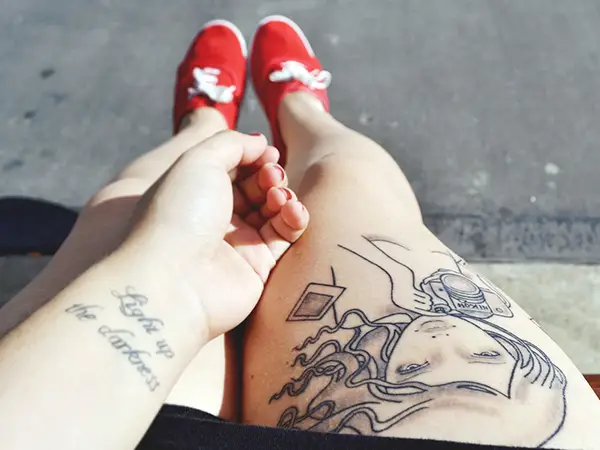 Thigh Tattoo