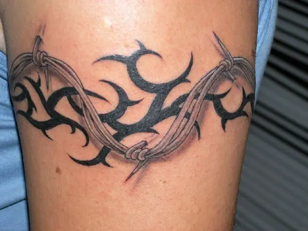 200 Best Barbed Wire Tattoo Designs For Men and Women 2023   TattoosBoyGirl