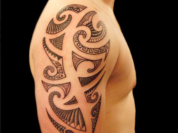 Tattoo Design Shoulder Abstract Tattoo Stock Vector  Illustration of  polynesian celtic 161220429
