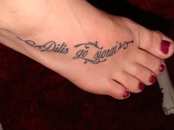 Foot Gaelic Tattoos