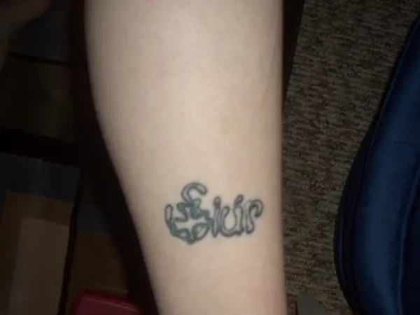 Gaelic Leg Tattoo