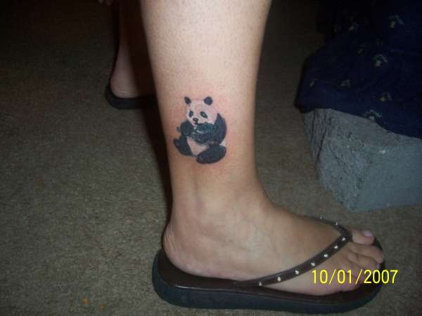Axcello Tattooz  Smallpanda tattoo withbutterfly  Facebook