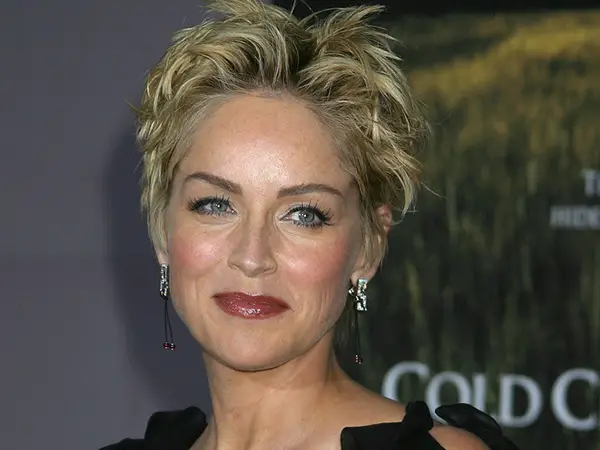 Sharon Stones Tousled Pixie  Behindthechaircom