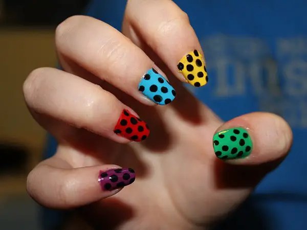 29 Enthusiastic Simple Nail Art Ideas Slodive Polka Dot Nail Art