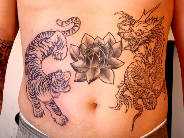 99 Large Stomach Tattoos to Turn Your Body Into a Work of Art