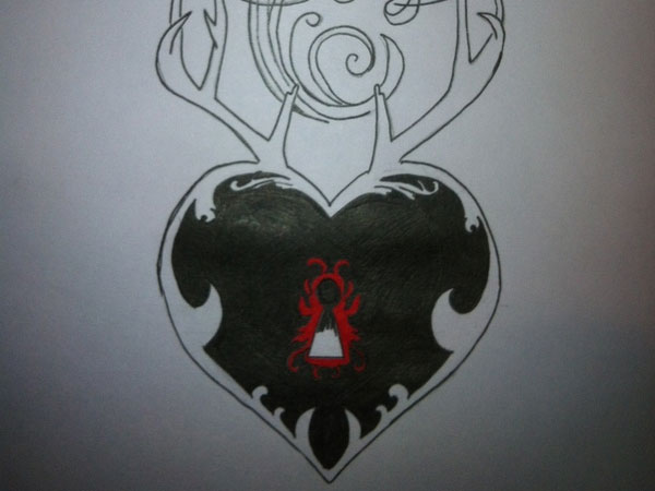 Heart Locket Drawing