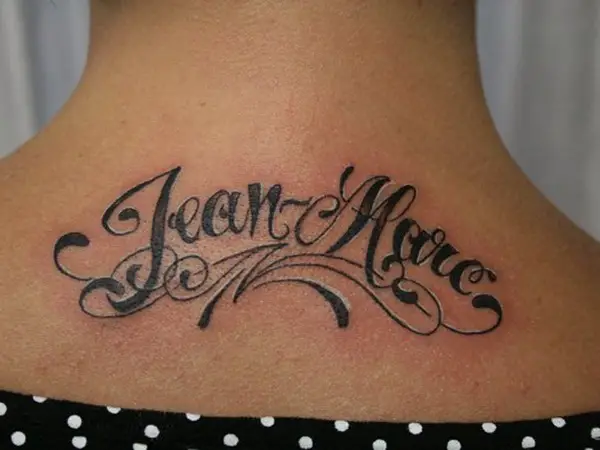 Classic Name Tattoo