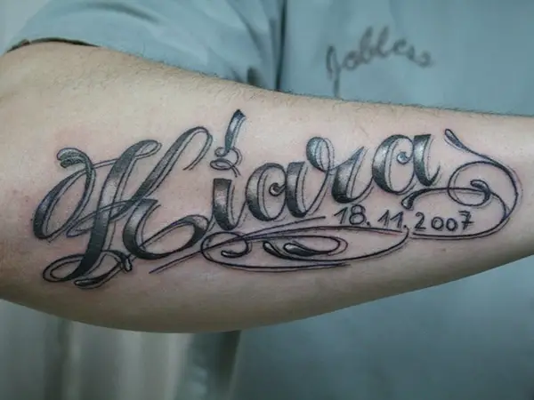 Impressive Name Tattoo