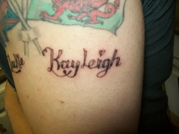 Daughter's Name Tattoo