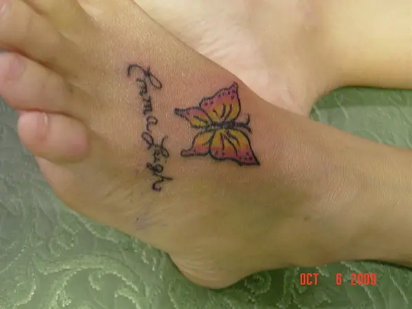 Foot Name Tattoo