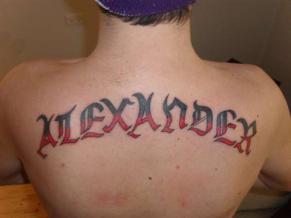 Son's Name Tattoo