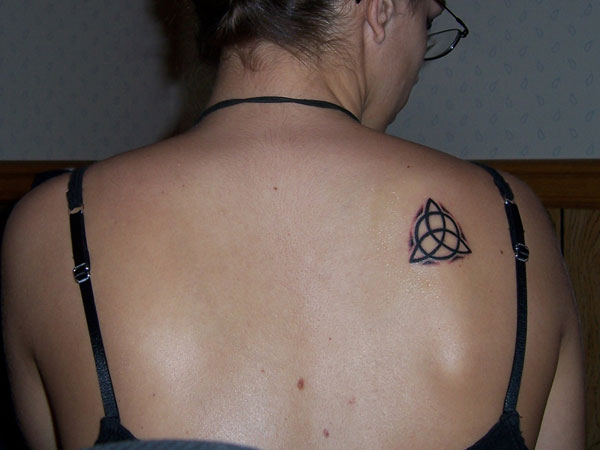 First tattoo its a triquetra By Sarah hiles at Standard Ink TN  r tattoos