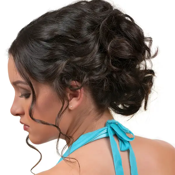 Lush Black Updo