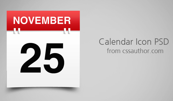 Grey Calendar Icon
