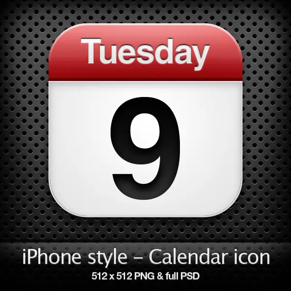 Iphone Design Calendar Icon