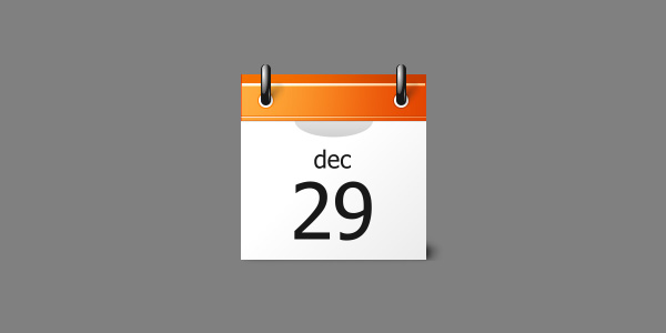 Orange Calendar Icon