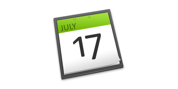 Tilted Calendar Icon
