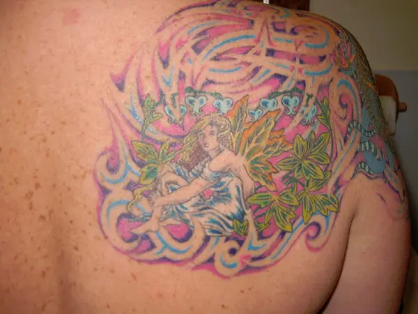 Psychedelic Fairy Tattoo