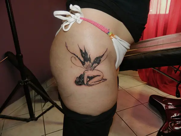 Black Fairy Tattoo
