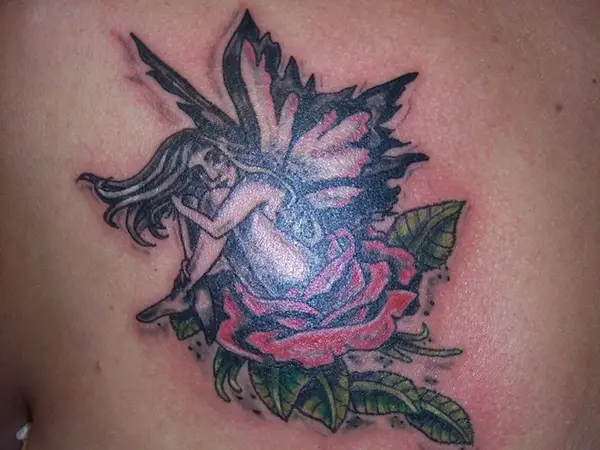 Rose Fairy Tattoo