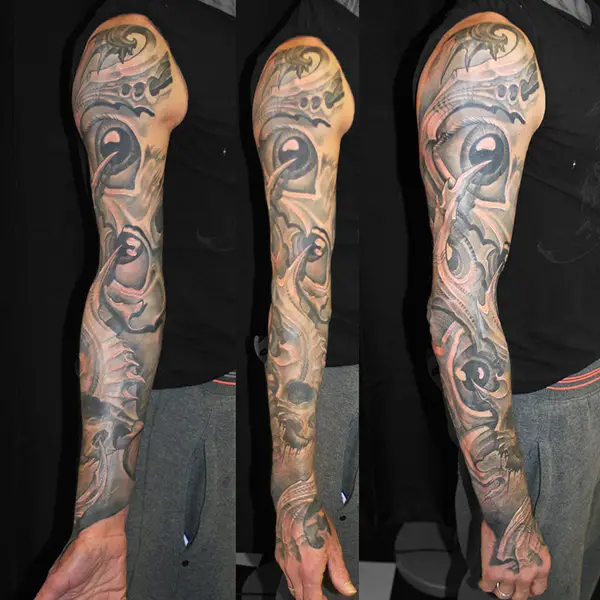 free sleeve tattoo about life