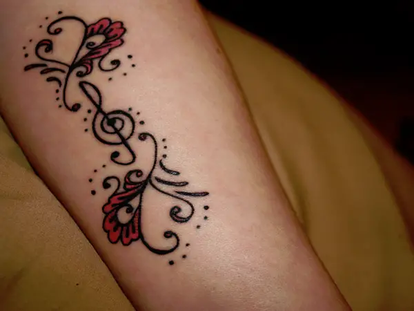 Artistic Music Tattoo