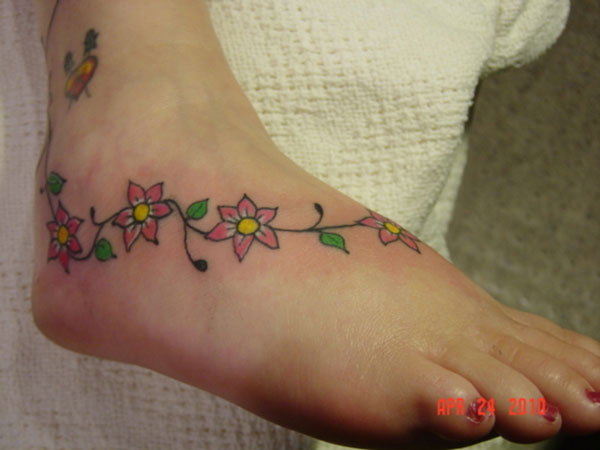 Sunflower Tattoo Small Foot