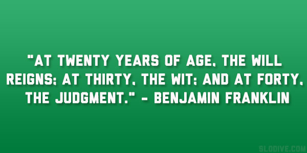 Benjamin Franklin Quote