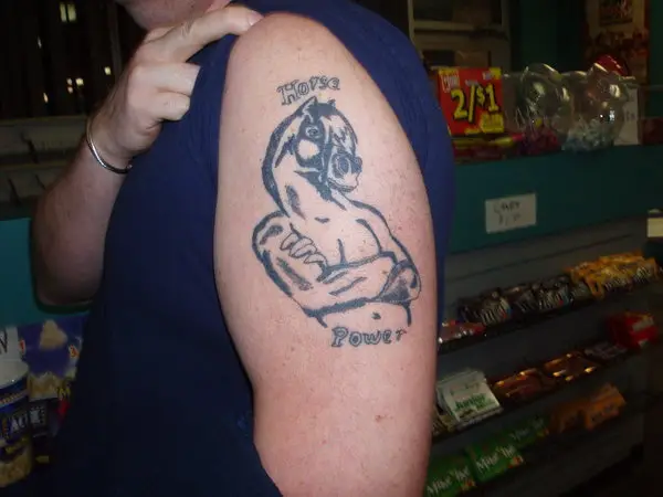 Men's Horse Tattoo