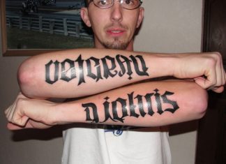 24 Decorative Ambigram Tattoos For 2013