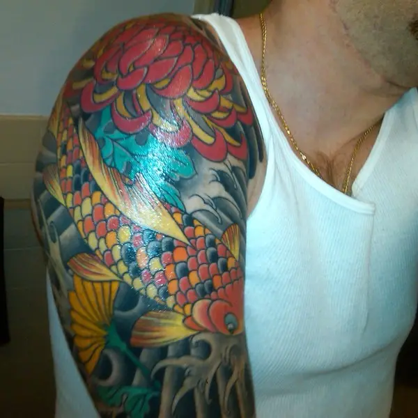 26 Colorful Half Sleeve Tattoo Ideas For Men