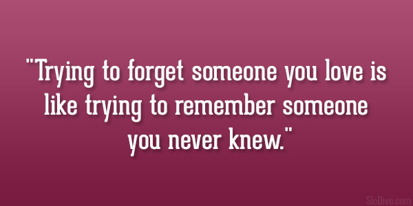 Forget Someone