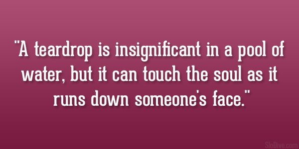 Teardrop Insignificant