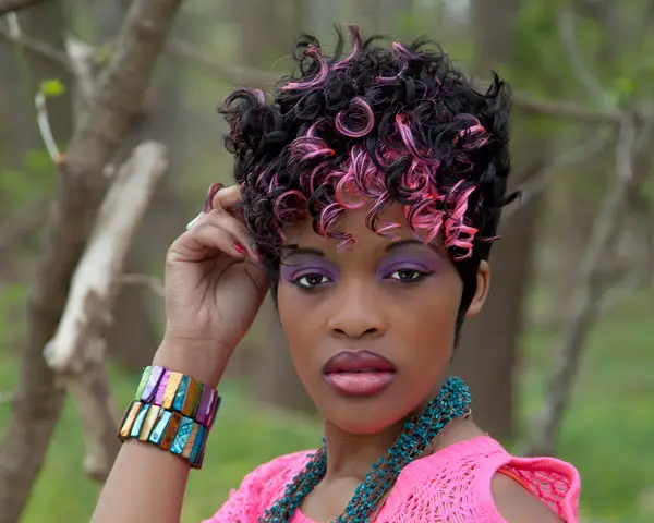 Fun Pink Afro Style